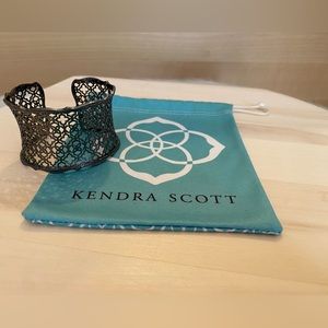Kendra Scott Candice Statement Cuff Bracelet in Vintage Silver